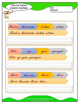 z sesi Çalışma Sayfaları